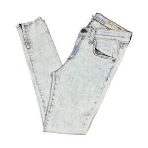 Rag Bone Jean Women's Acid Wash Skinny Jeans Zipper Ankle Size 26‎